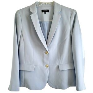 🩵 Talbots Powder Blue Two-Button Blazer | Classic Suit Jacket | Size 16